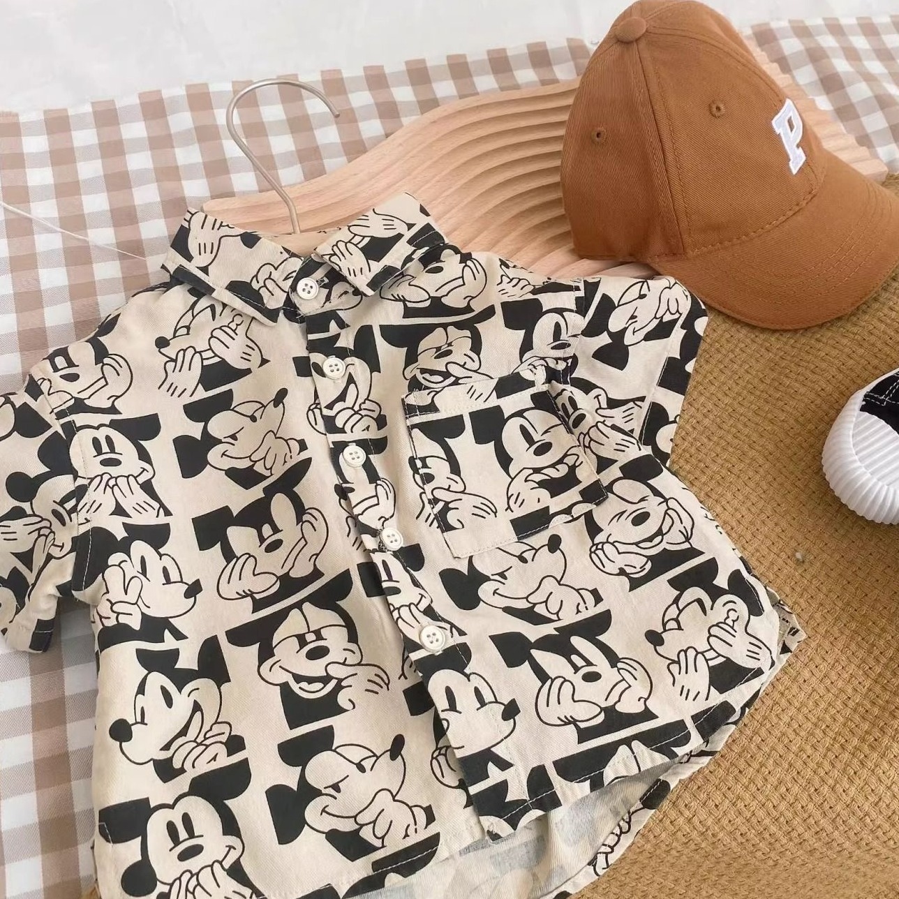 블랙 미키 셔츠