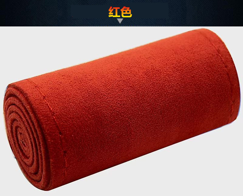 Fur hand-stitched steering wheel cover four-sided elastic hair-turning car handle cover four seasons universal non-slip wear-resistant leather cover