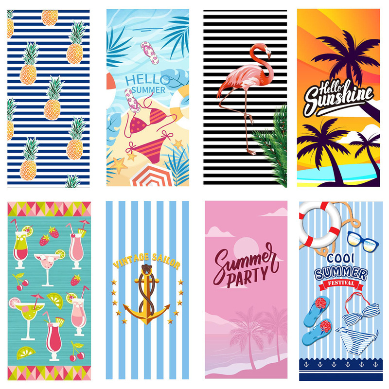 Cross-Border Fashion Striped Printed Beach Towel, Water-Absorbent, Quick-Drying, Skin-Friendly Fiber Bath Towel, Travel Portable Lint-Free Bath Towel Cross-Border Fashion Striped Printed Beach Towel, Water-Absorbent, Quick-Drying, Skin-Friendly Fiber Bath Towel, Travel Portable Lint-Free Bath Towel