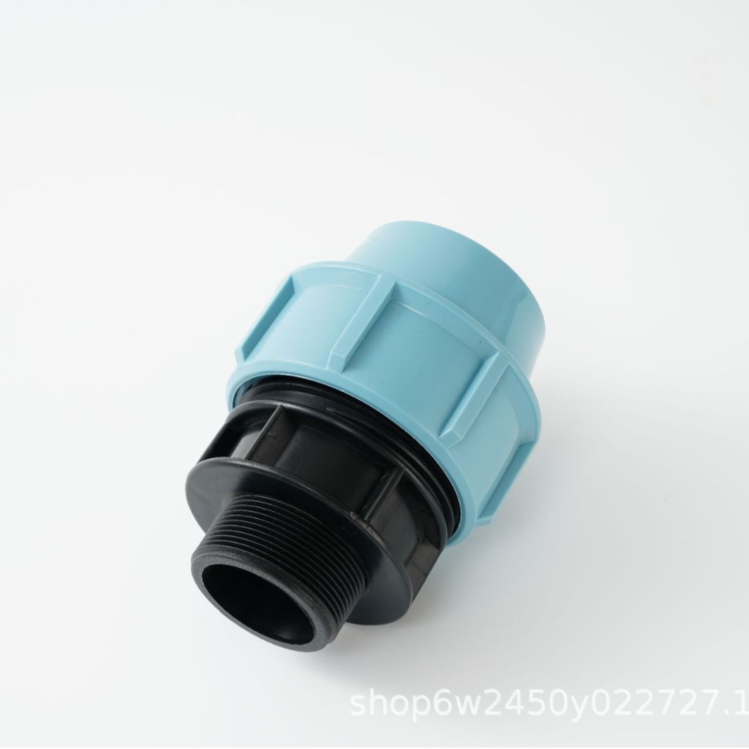 Los accesorios de tubería de PP se conectan rápidamente a los caracoles externos, herramientas de riego agrícola directo, bombas de agua de varios colores comerciales, especiales para el ahorro de agua