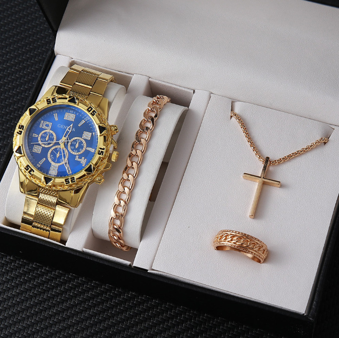 Aliexpress Geneva Geneva New Men's Watch Men's Watch Foreign Trade Hot Sale Cheap Watch Manufacturer Ready Stock