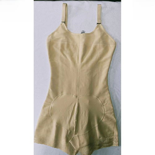 New cross-border European and American-style one-piece shapewear: hip-lifting, belly-control body-sculpting tight-fitting garment with four-row lace-up design.