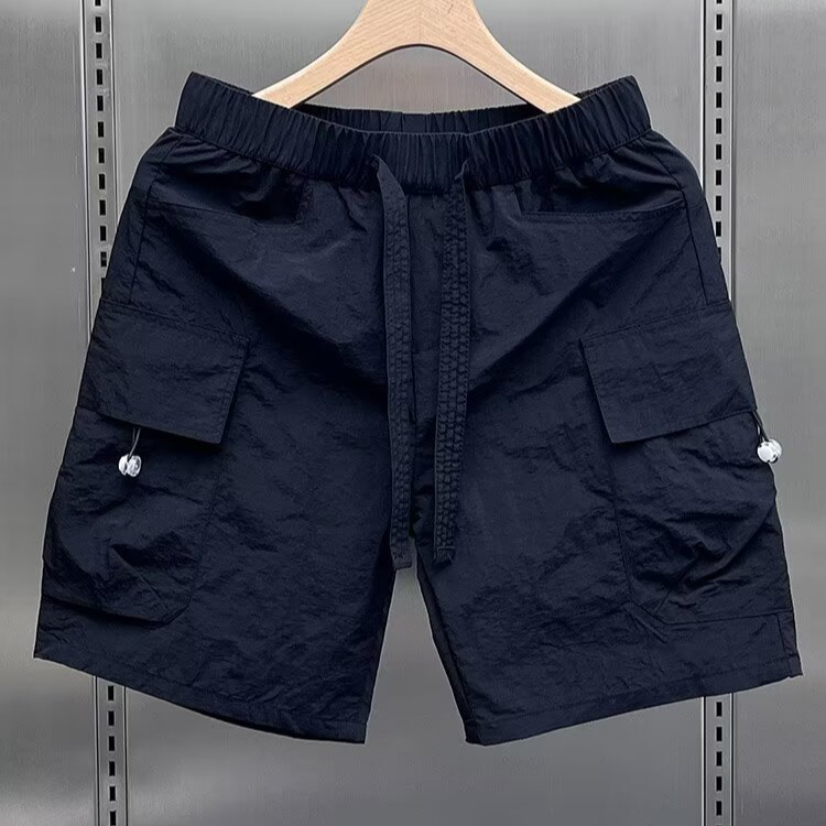 Ultra-Lightweight Men's Quick-Dry Cargo Shorts - Breathable Casual Athletic Shorts With Multiple Pockets For Summer, Beach, And Outdoor Activities_viptrois.com
