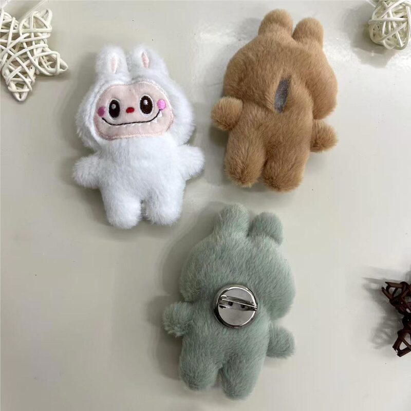 漫画バブルマートラブブぬいぐるみペンダント diy アクセサリーバッグ装飾アクセサリーブローチラブブ|undefined
