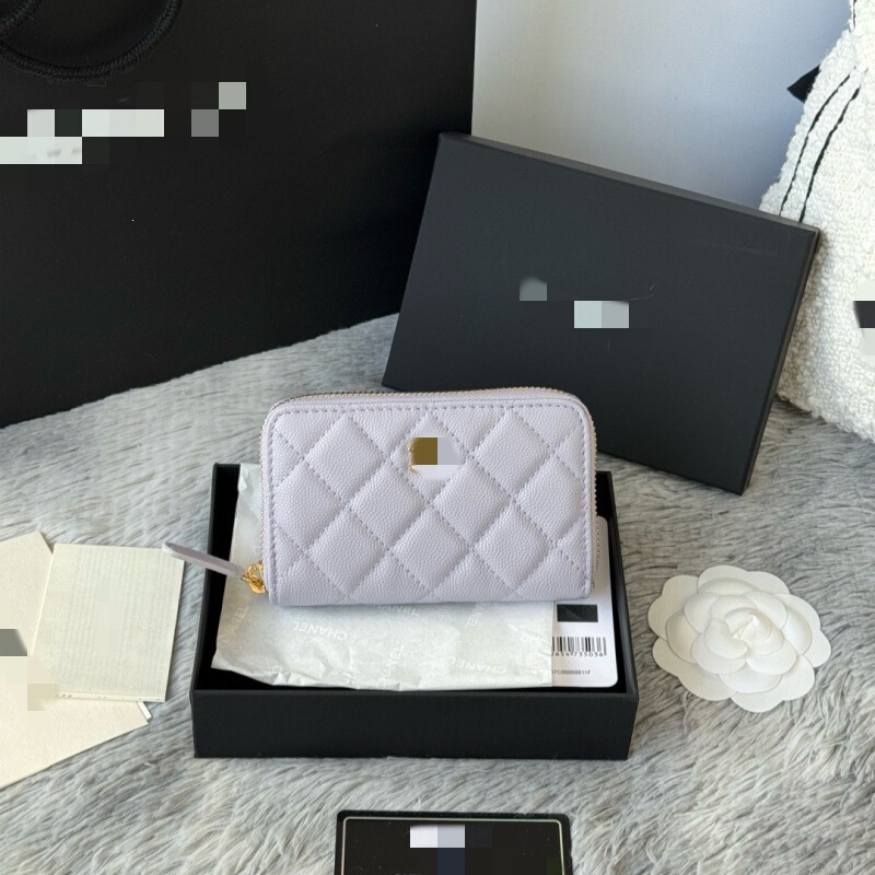 (Guangzhou cross-border original leather) C-Nair zipper pebbled leather LV coin purse, diamond pattern, exquisite and simple women's wallet (Guangzhou cross-border original leather) C-Nair zipper pebbled leather LV coin purse, diamond pattern, exquisite and simple women's wallet