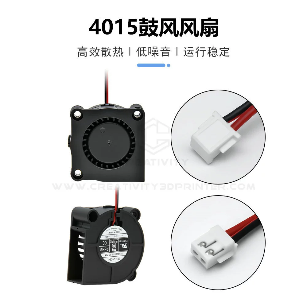 Neptune 3/4Pro нагревательный вентилятор Hot End 4015 с двойным шарикоподшипником для 3D-принтера Elegoo