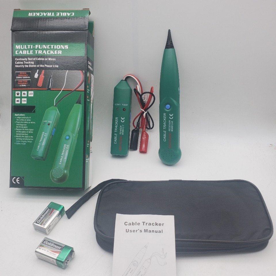 MS6812 Cable Tracker Tester, Ethernet Cable Tester, Line Finder, Cable Tracer, Export