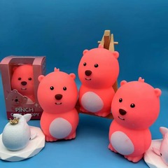 跨境TPR海狸麵粉捏捏樂玩具怪物慢回彈解壓玩具同款批發