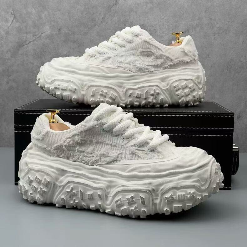 Men's Shoes 2025 Spring/Summer New Casual Sneakers Thick-Soled Tire Sole Trendy Fashion Dad Shoes Men's Shoes 2025 Spring/Summer New Casual Sneakers Thick-Soled Tire Sole Trendy Fashion Dad Shoes