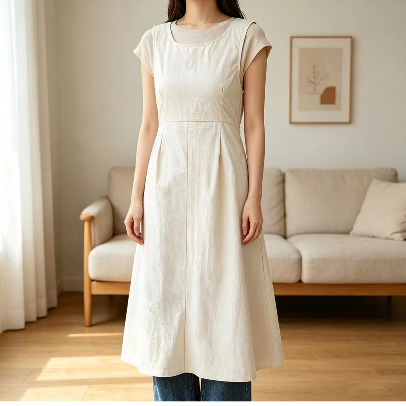 Wholesale Custom-Made Long Apron-Style Dresses, Embroidered Nail Art Waterproof Workwear, Reverse-Wear Anti-Stain Coveralls, Customizable with Logo Wholesale Custom-Made Long Apron-Style Dresses, Embroidered Nail Art Waterproof Workwear, Reverse-Wear Anti-Stain Coveralls, Customizable with Logo