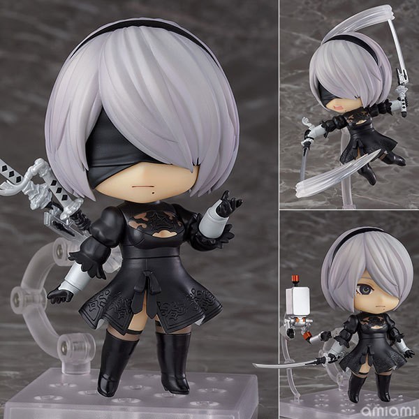 动漫? GSC 粘土人 1475 2B 寄叶二号B型 尼尔 机械纪元 手办
