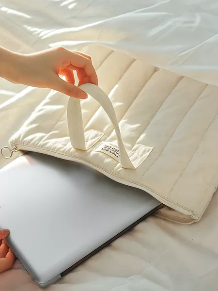 Nylon High-End Waterproof 14inch Shockproof Laptop Bag Large Capacity Thickeneded Aviation Cotton Tablet Liner Bag