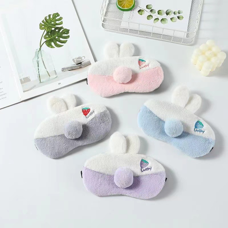 Nuevo sueño sombreado chica dormir especial máscara de ojo estudiante máscara de ojo aliviar la fatiga ocular conejo oso monstruo