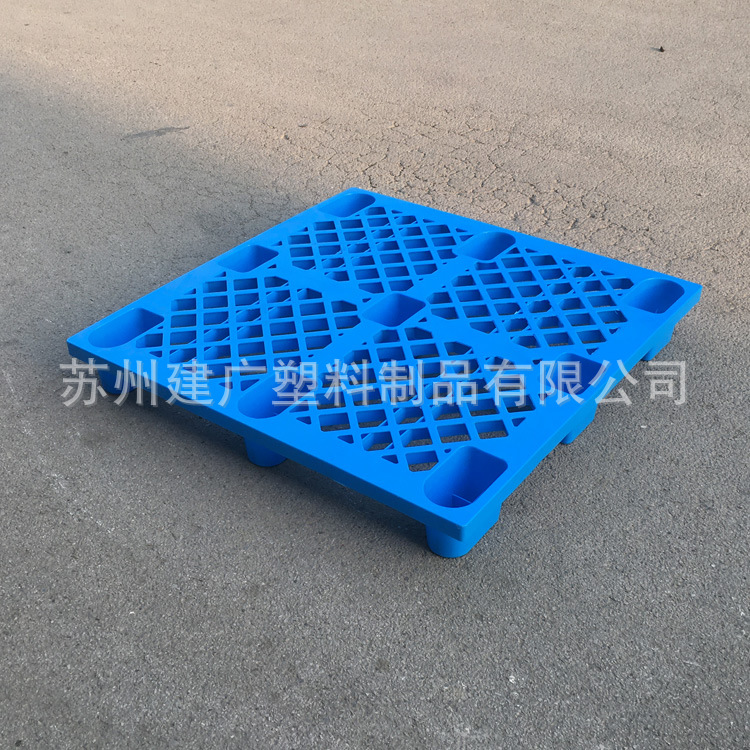 厂家直销 全新HDPE塑胶栈板 1100*1100*140 网格九脚塑料栈板