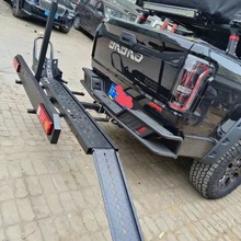 汽车三口越野摩托车杠后拖车车架房车挂架轻便便携式改装通用背架