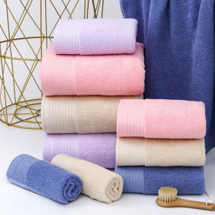Factory wholesale cotton towel plain jacquard household soft thick absorbent face towel enterprise towel custom