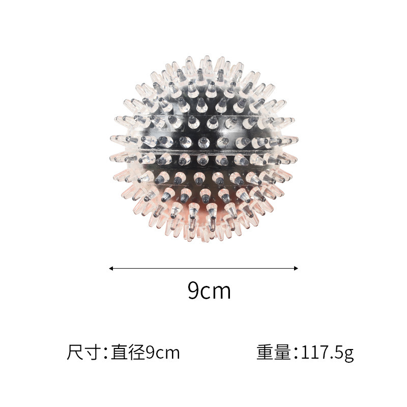 ペットのおもちゃのボールTPRはトゲのスポーツのボールの中でボールを持っています。|undefined
