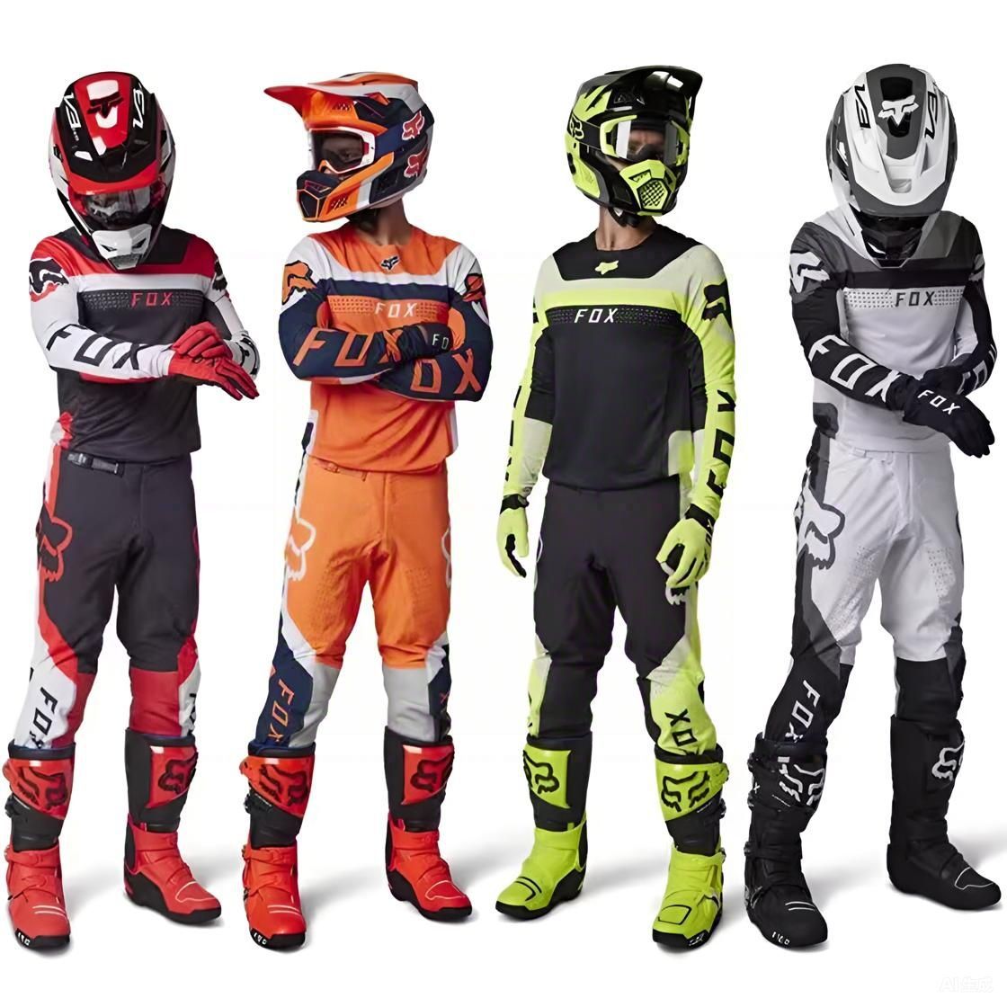 Foreign Trade New Downhill Suit Quick-Drying Mountain Bike Cycling Suit Breathable Sweat-Wicking Downhill Suit Cross-Border Ready Stock