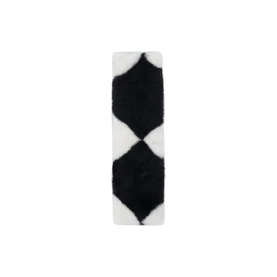 Car Seat Cover Plush Warm | Seat cushion, seat cover - rabbit-fur-rhombus-shoulder-pad
