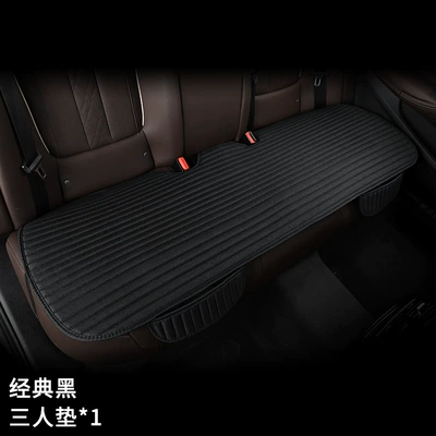 Seat cushion, seat cover – Waist Three-Piece Set Multi-Piece Set Main - black-rear-three-person-long-cushion