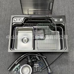 304/201越南款不锈钢拉伸盆厨房水槽一体盆不锈钢厂家