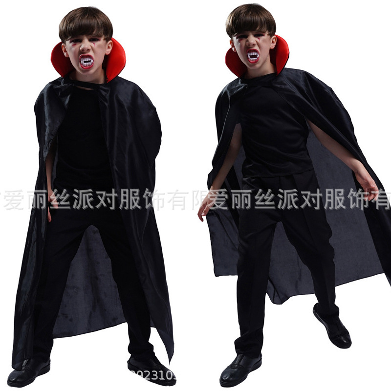 Transfronterizo niño vampiro capa de la mascarada etapa traje de juego de rol traje de cosplay