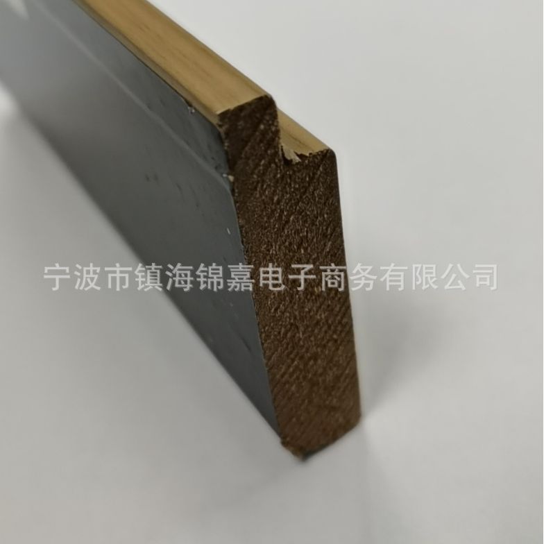 Tablero decorativo de zócalo reforzado de ingeniería de 5 cm, laminado de piso, grano de madera, tablero de pie sin pintura, pedido decorativo de MDF image 3