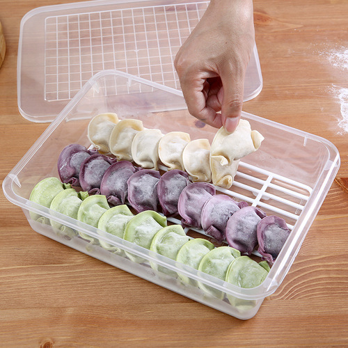 Kitchen classification drain box plastic large fish box seafood vegetable rectangular refrigerator refrigerated storage storage box