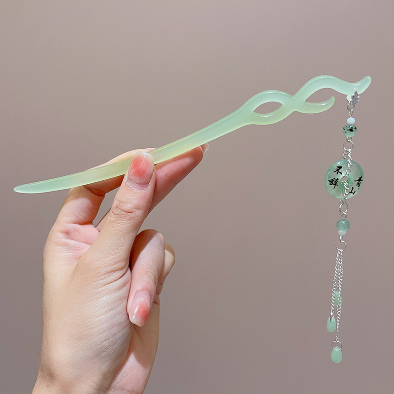 古风新中式发簪女高级感花朵木簪日常通勤国风盘发器簪子汉服头饰|undefined