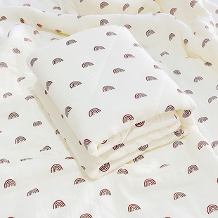 Newborn Crepe Quilt Made of Soybean Fiber, Soft and Comfortable, Class a Summer Cooling Quilt, Air-Conditioning Quilt, Machine Washable, Washable for Infants and Children