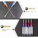 Factory wholesale crystal two-color transparent handle screwdriver word cross mini two-color crystal red and blue screwdriver