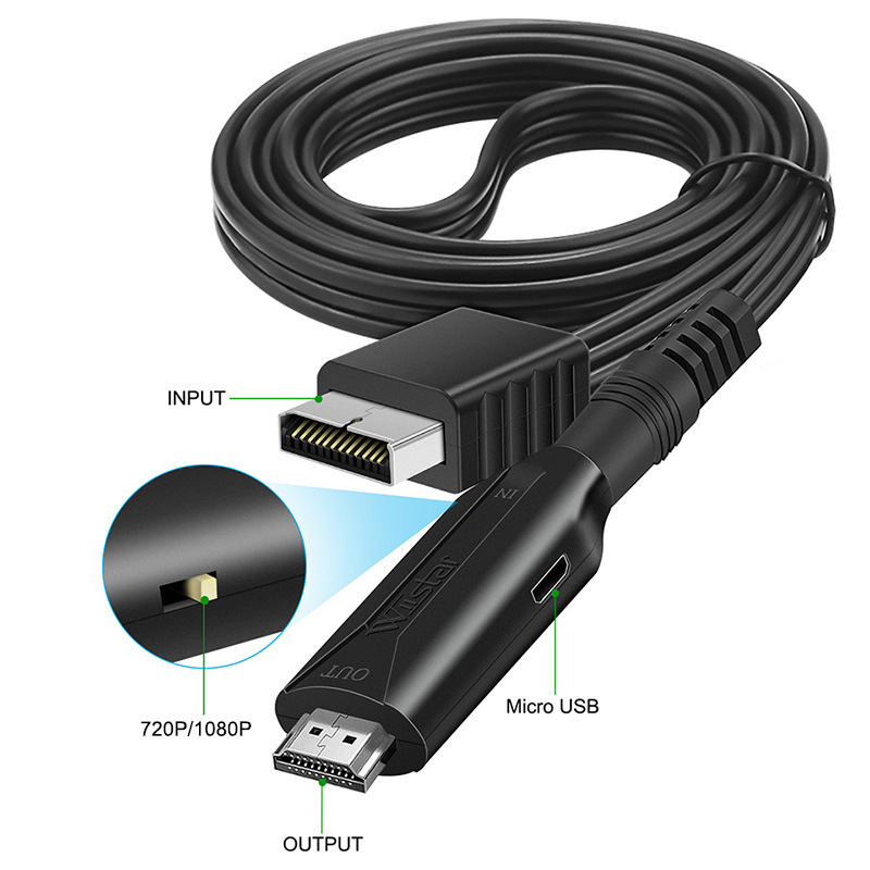 PS1 PS2 to HDMI game console connected TV HD line conversion line PS2 to HDMI,game