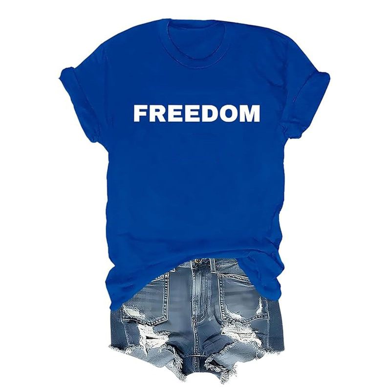 2025年新作 欧米向け輸出 レディーストップス インターネット越境EC アマゾン 国旗プリント コットンTシャツ|undefined