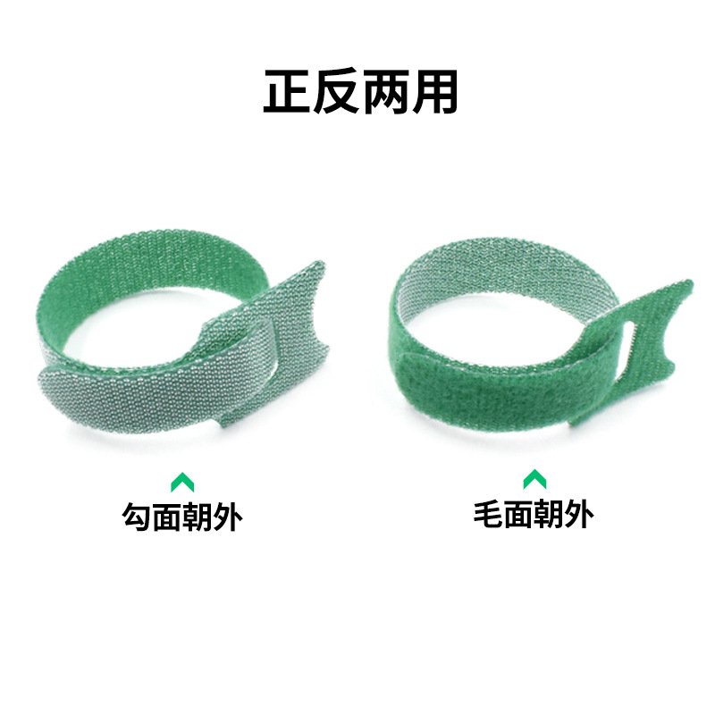 Cinta de gestión de cables de alambre de almacenamiento de cable de Velcro espalda con espalda