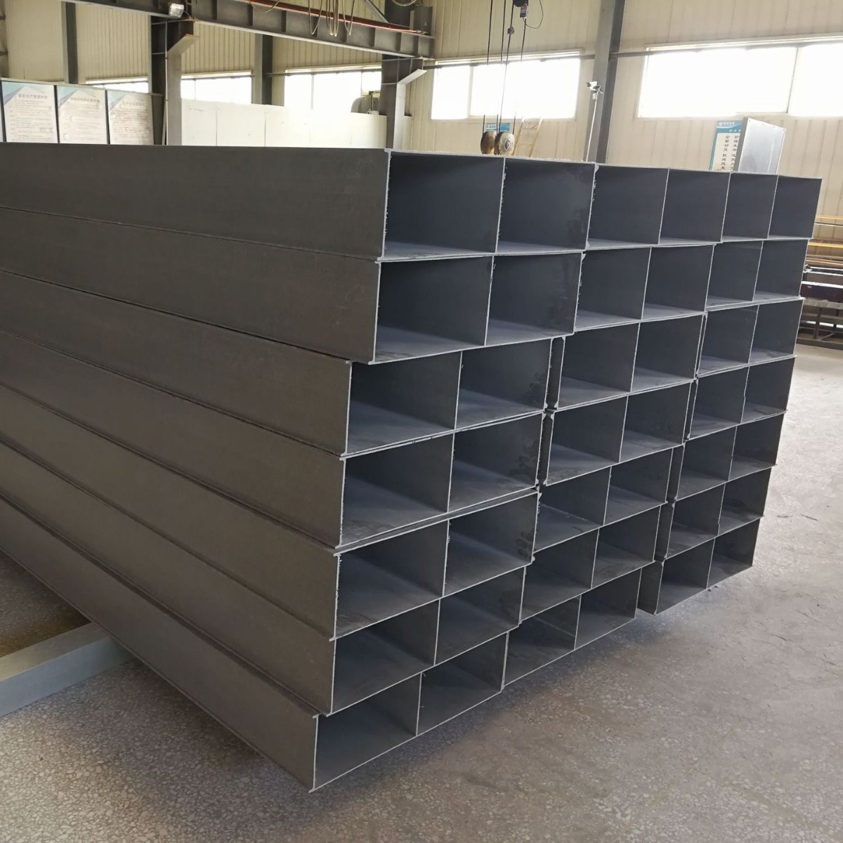 耐酸碱玻璃钢日字钢高强度拉挤型材日字管支架定制尺寸可定制