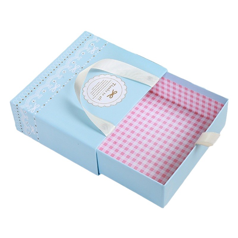 Caja de regalo de cajón extraíbles portátil rosa pequeña y fresca Caja de dulces de graduación Caja de regalo de mano Caja de embalaje de regalo