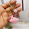 Brand acrylic cute keychain, school bag, pendant, Birthday gift