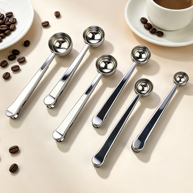 Stainless steel measuring spoon with 304 spoon head and 430 handle, for baking, kitchen, milk powder, coffee beans, measuring spoon with multiple specifications