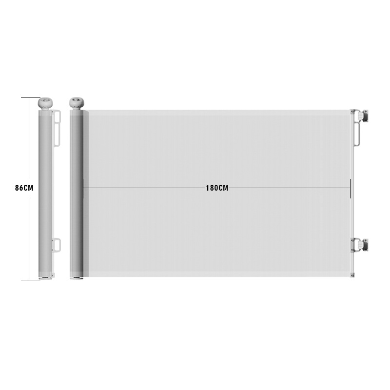 Barra de puerta telescópica PRObebi, escalera interior, valla protectora para niños sin perforación, valla para perros, valla para mascotas