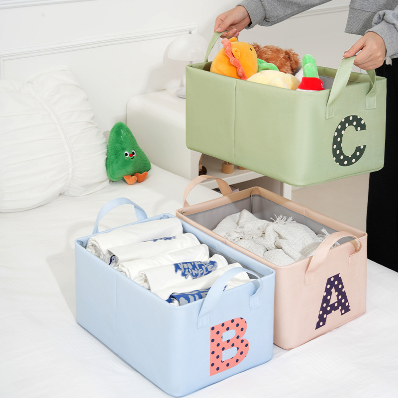 Nueva cesta de almacenamiento ABC, cosas buenas en el hogar, dormitorio, caja de almacenamiento de libros, caja de almacenamiento de juguetes, caja de almacenamiento de ropa