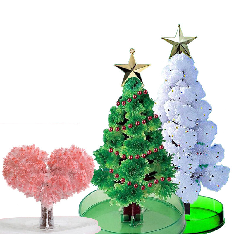 Paper Tree Blossoms into a Christmas Tree, Magical Watering Growth, Creative Magic Crystal Tree, Children's Toy, Christmas Gift