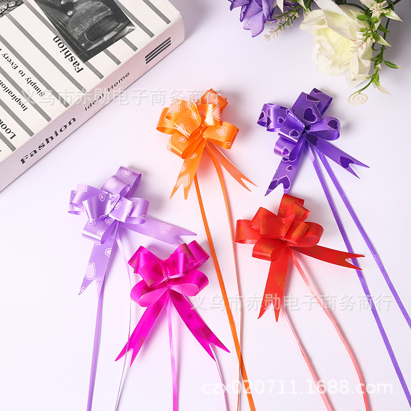 N ° 15 de plástico dibujado a mano flor caramelo bolsa de regalo cinta de sellado bolsa de embalaje flor decorativa dibujo con caja tamaño pequeño flor de tirón