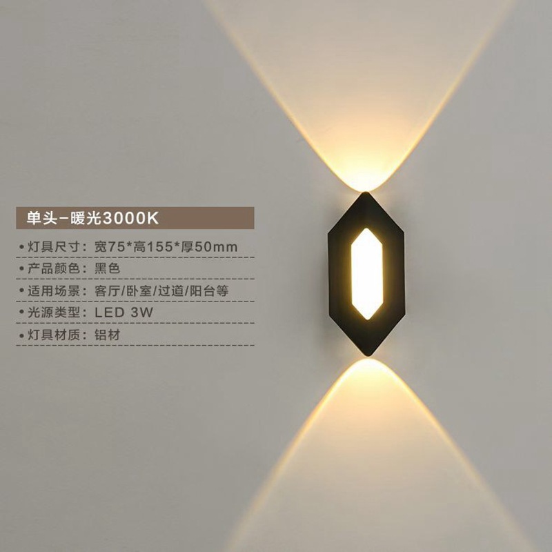 육면체 발광-싱글 헤드-3W