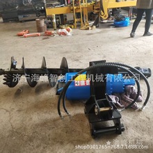 外贸跨境光伏引孔钻头电线杆打孔机液压螺旋钻洞机旋挖钻机