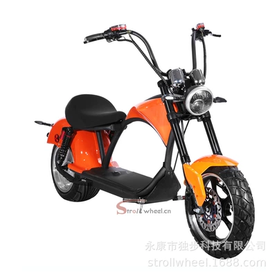 Elektrikli motosikletlər Electric Motorcycle for Road - orange-60v20ah