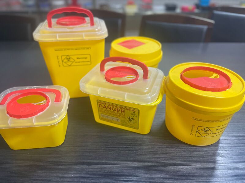 Customized Square 3L 5L 8L 10L 15L 25L Sharps Box Square Handle Sharps Box