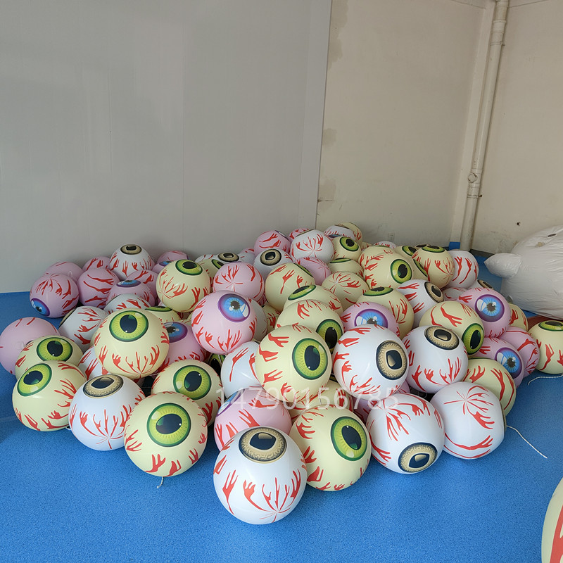 万圣节充气眼球气模 商场酒吧悬挂仿真道具PVC眼睛珠夜场装饰球