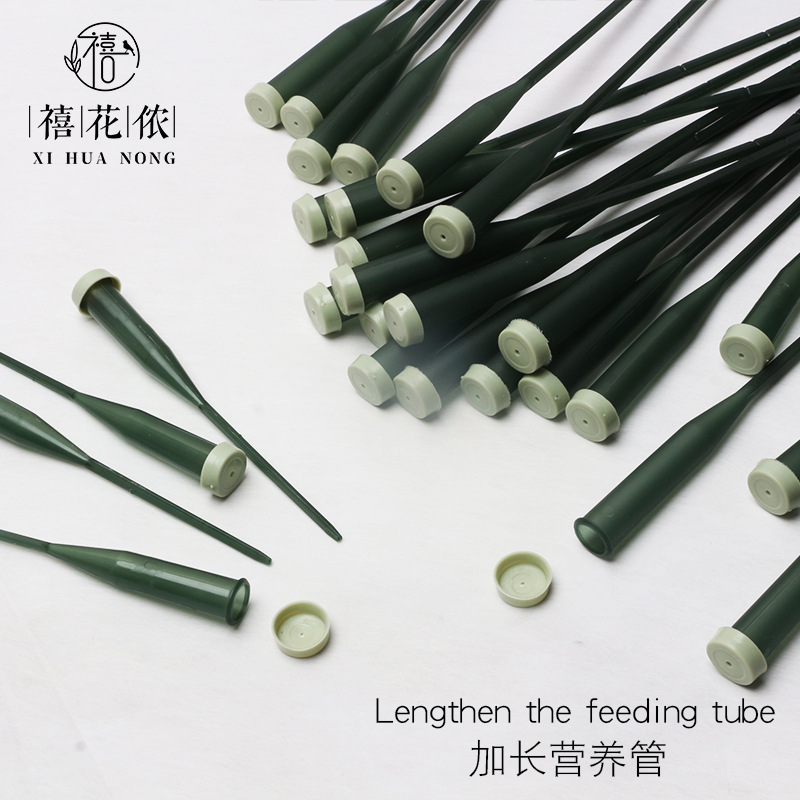 禧花侬 一体式营养管插花管便携式装饰管手工diy包花管花店花艺
