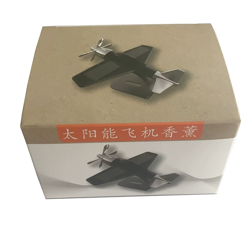 Airplane solar-powered, rotating perfume for auto
