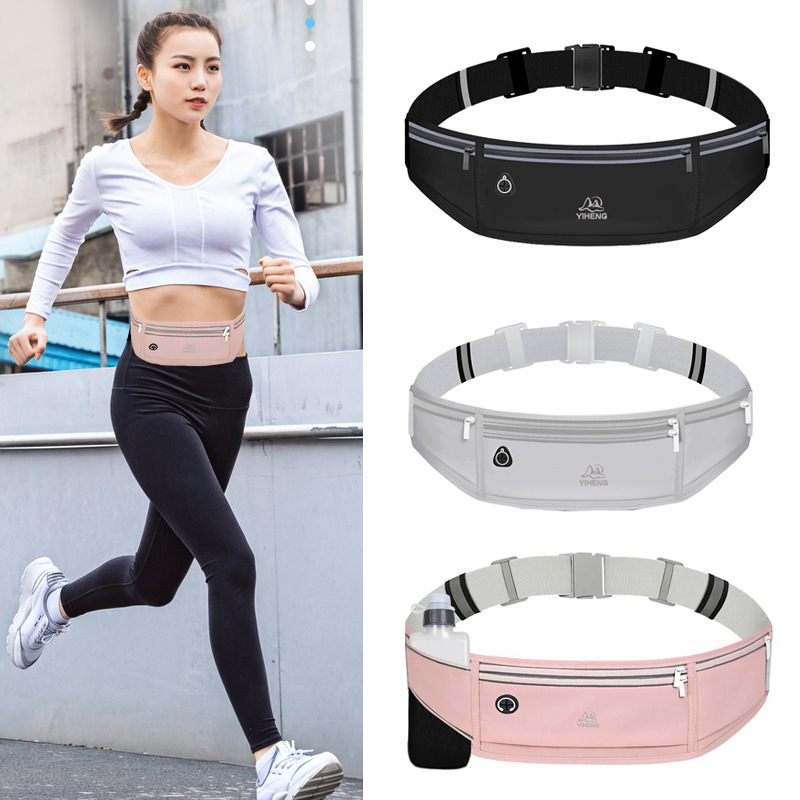 Outdoor Running Lightweight Sports Waist Bag Men's and Women's Waterproof Running Mobile Phone Bag Outdoor Multifunctional Fashion Fitness Wear